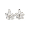 Brass Micro Pave Cubic Zirconia Charms KK-C155-04S-01-1