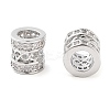 Brass Micro Pave Clear Cubic Zirconia Beads KK-U028-21P-1