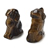 Natural Tiger Eye Carved Dog Figurines DJEW-L023-A04-1