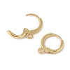 Brass Hoop Earrings Finding KK-Q822-01G-2