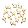 Ion Plating(IP) 304 Stainless Steel Tiny Cross Charms LS-X-STAS-L159-06G-1