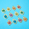 12Pcs 6 Colors Epoxy Resin Pendants RESI-CD0001-05-4