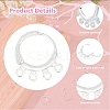 24Pcs 4 Style Rack Plating Eco-friendly Brass Huggie Hoop Earring Findings KK-FH0006-62-4