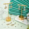 30Pcs 3 Style Brass Cubic Zirconia Stud Earring Findings KK-BBC0012-68-4