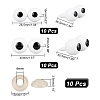 20Pcs Craft Resin Doll Safety Eyes DIY-AR0002-95-2