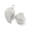 Brass Textured Pendants KK-P258-06P-2