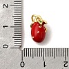 Brass with Enamel Charms KK-Q066-01F-G-3