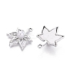 Alloy with ABS Imitation Pearl & Crystal Rhinestone & Acrylic Pendants PALLOY-Q466-04P-01-2
