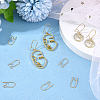200Pcs Brass Hoop Earring Findings KK-CN0002-15-4