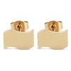 PVD Vacuum Plating 304 Stainless Steel Stud Earrings for Women EJEW-A048-46F-G-1