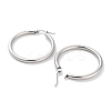 Non-Tarnish Ring 304 Stainless Steel Hoop Earrings for Women Men EJEW-B049-01D-P-2