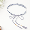 1Pc Cotton and Linen Flower Lace Tassel Waist Belly Belts AJEW-GF0012-32A-7