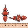 Natural Red Jasper Pendants G-Q158-04-09-3