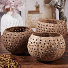 Hollow out Coconut Shell Candle Cup DIY-WH0260-82-5