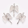 Natural Quartz Crystal Pendants KK-G346-02C-1