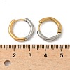 304 Stainless Steel Two Tone Hoop Earrings EJEW-P313-01B-G-5