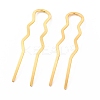 Rack Plating Brass Hair Forks OHAR-C004-01G-1