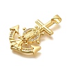Rack Plating Brass Micro Pave Cubic Zirconia Pendants KK-L226-104G-2