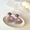 Acrylic Stud Dangle Earrings WGDDF8B-02-1