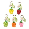Glass Seed Beaded Pendants PALLOY-MZ00906-1