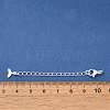 Brass Lobster Claw Clasps KK-K388-60S-3