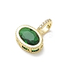 Brass Pave Cubic Zirconia Pendants CU-CBA6980-07G-G-2
