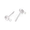 925 Sterling Silver Stud Earring Findings STER-T002-182S-2