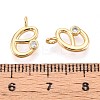 Brass Micro Pave Cubic Zirconia Charms KK-N263-97G-E-3