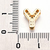 Brass Micro Pave Cubic Zirconia Charms KK-N254-217G-Y-3