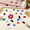 96Pcs 24 Styles Oval Teardrop Horse Eye Sew on Rhinestone ACRT-PH0001-15-5