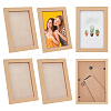 Wood with Acrylic Rectangle Picture Frame AJEW-WH0475-06B-1