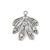 Brass Pave Clear Cubic Zirconia Pendants LS-KK-L238-30P-1