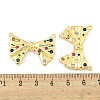 Bowknot Rack Plating Brass Micro Pave Colorful Cubic Zirconia Pendants KK-Z053-06G-3