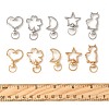 40Pcs 10 Styles Alloy Swivel Snap Hook Clasps FIND-FS0004-74-5