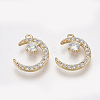 Brass Micro Pave Cubic Zirconia Charms X-KK-T038-507A-1