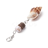 6Pcs Natural Freshwater Shell & Alloy Pendant Decorations HJEW-JM02735-5