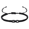 1Pc Adjustable Nylon Cord Braided Bracelets for Women Men BJEW-LP0001-31A-O-1