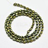 Faceted Teardrop Full Plated Electroplate Glass Beads Strands X-EGLA-J132-FP05-2