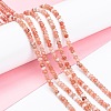 Dyed Natural Malaysia Jade Rondelle Beads Strands X-G-E316-2x4mm-42-6
