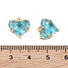Brass Pave Cubic Zirconia Charms KK-Z059-09G-3