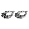 Tibetan Style Alloy Pendants TIBEP-N008-199-3