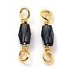 Eco-Friendly Electroplated Glass Links Connectors KK-K260-04G-17-RS-2
