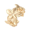 Brass Adjustable Open Cuff Rings for Women RJEW-R021-01G-4