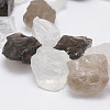Raw Rough Natural Crystal and Smoky Quartz Beads Strands G-F403-02-3