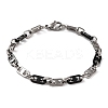 201 Stainless Steel Mariner Link Chain Bracelets BJEW-B078-65EBP-1