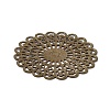 Tibetan Style Brass Filigree Joiners Links FIND-TAC0002-037AB-3