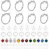 DIY Charm Adjustable Ring Making Kit DIY-NB0009-99-7