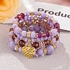 Boho Style Wood Beaded Stretch Bracelet Sets for Women WGE3C3B-32-1