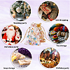 80Pcs 4 Colors Heart Printed Organza Bags OP-BBC0001-50A-5