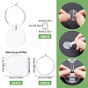 DIY Blank Wine Glass Charm Making Kit DIY-SC0023-62C-2
